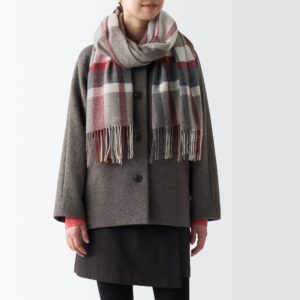 Wool 2-way Large Stole - Patterned