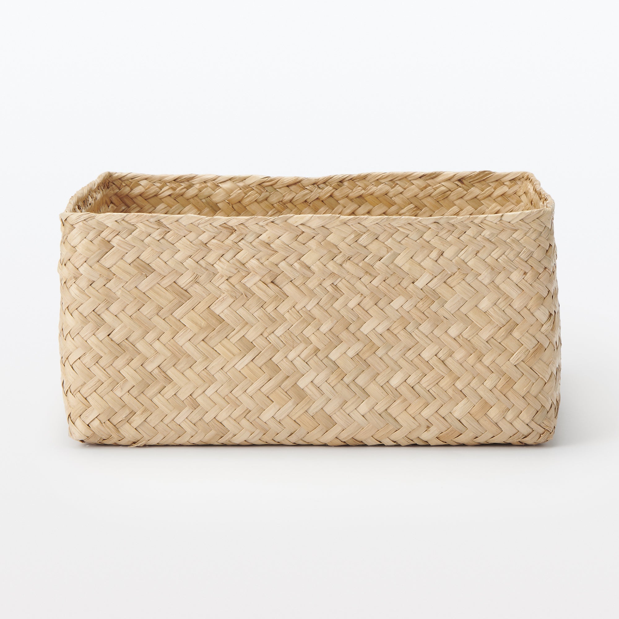 Seagrass Organizer Herringbone Square Basket (W9.8 x D9.8 x H4.7) - Image 2