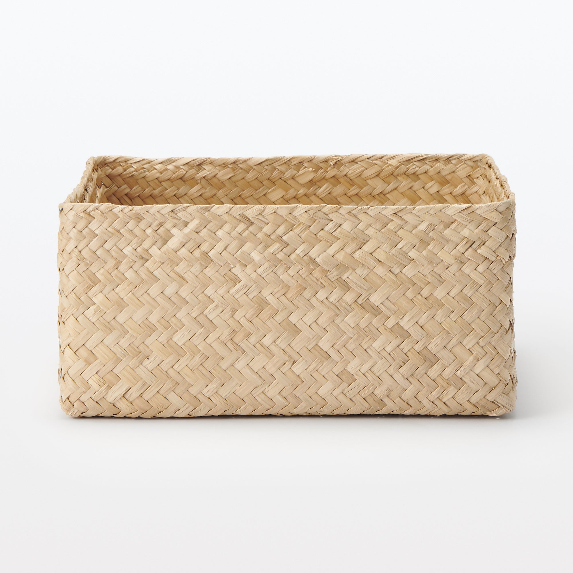 Seagrass Organizer Herringbone Square Basket (W9.8 x D9.8 x H4.7) - Image 3