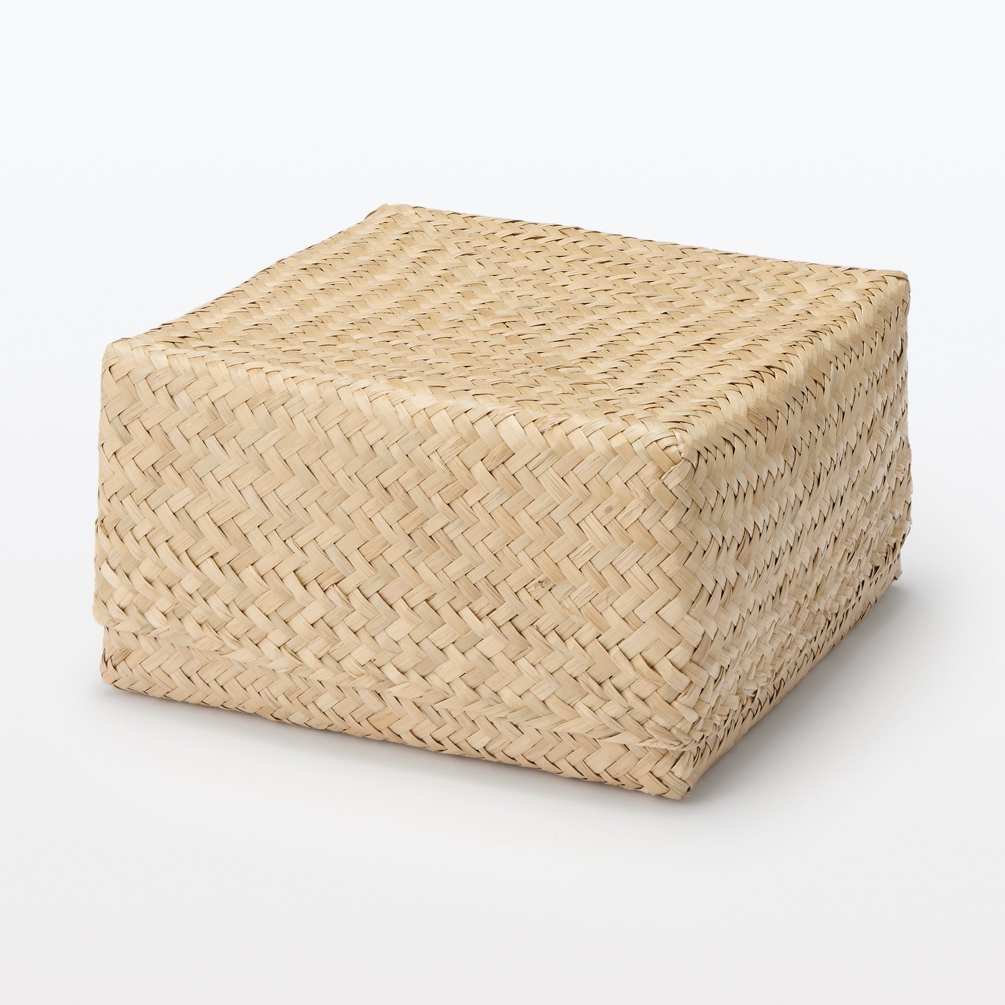 Seagrass Organizer Herringbone Square Basket (W9.8 x D9.8 x H4.7) - Image 7