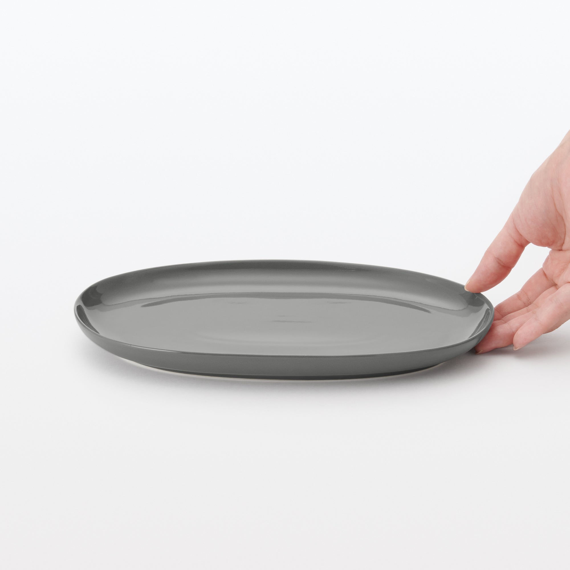 Everyday Tableware Oval Plate Small - Gray - Image 6