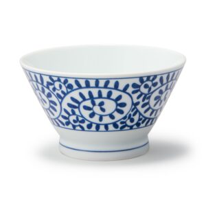 Hasami Ware Rice Bowl - Arabesque Pattern