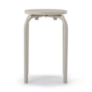 Steel Pipe Stacking Stool - Warm Gray