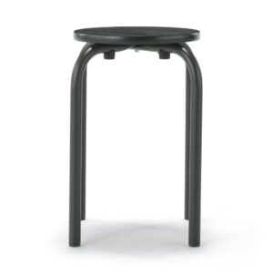 Steel Pipe Stacking Stool - Dark Gray
