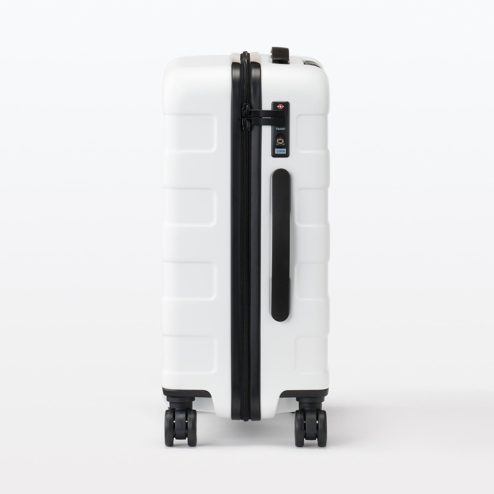 Adjustable Handle Hard Shell Suitcase 36L - White | Carry-On - Image 2