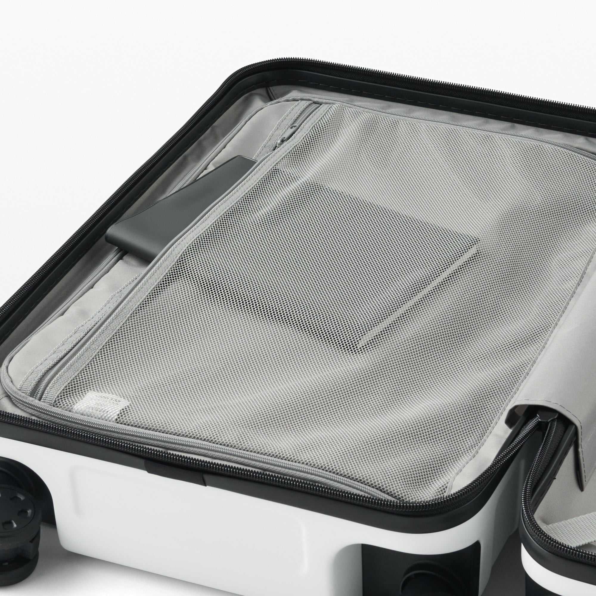 Adjustable Handle Hard Shell Suitcase 36L - White | Carry-On - Image 7