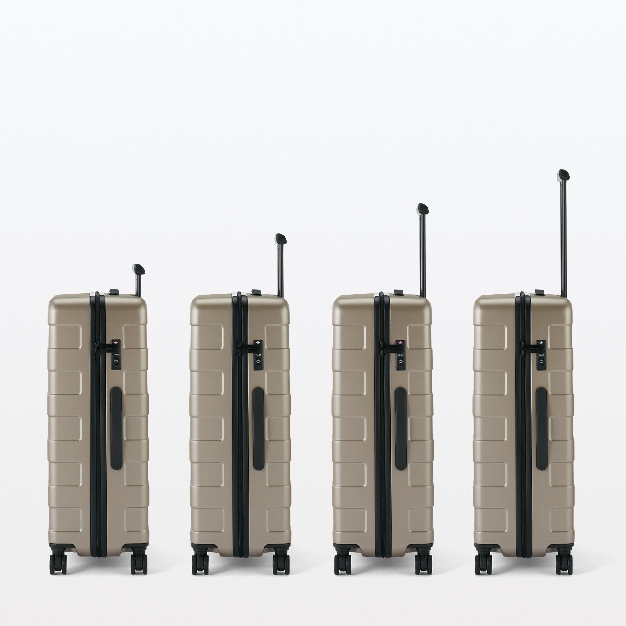 Adjustable Handle Hard Shell Suitcase 36L - White | Carry-On - Image 11