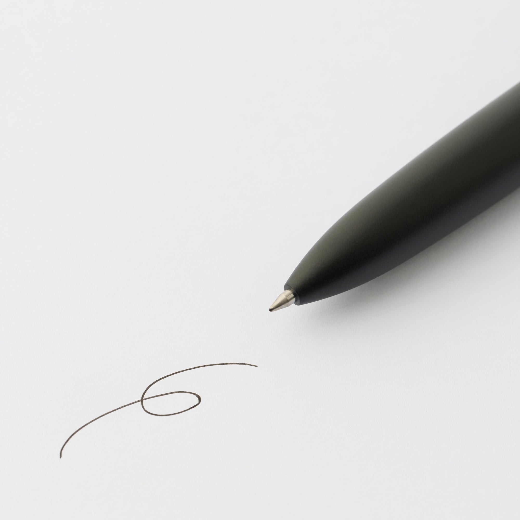 Compact Gel Ink Ballpoint Pen Knock Type 0.5 mm - Black - Image 2