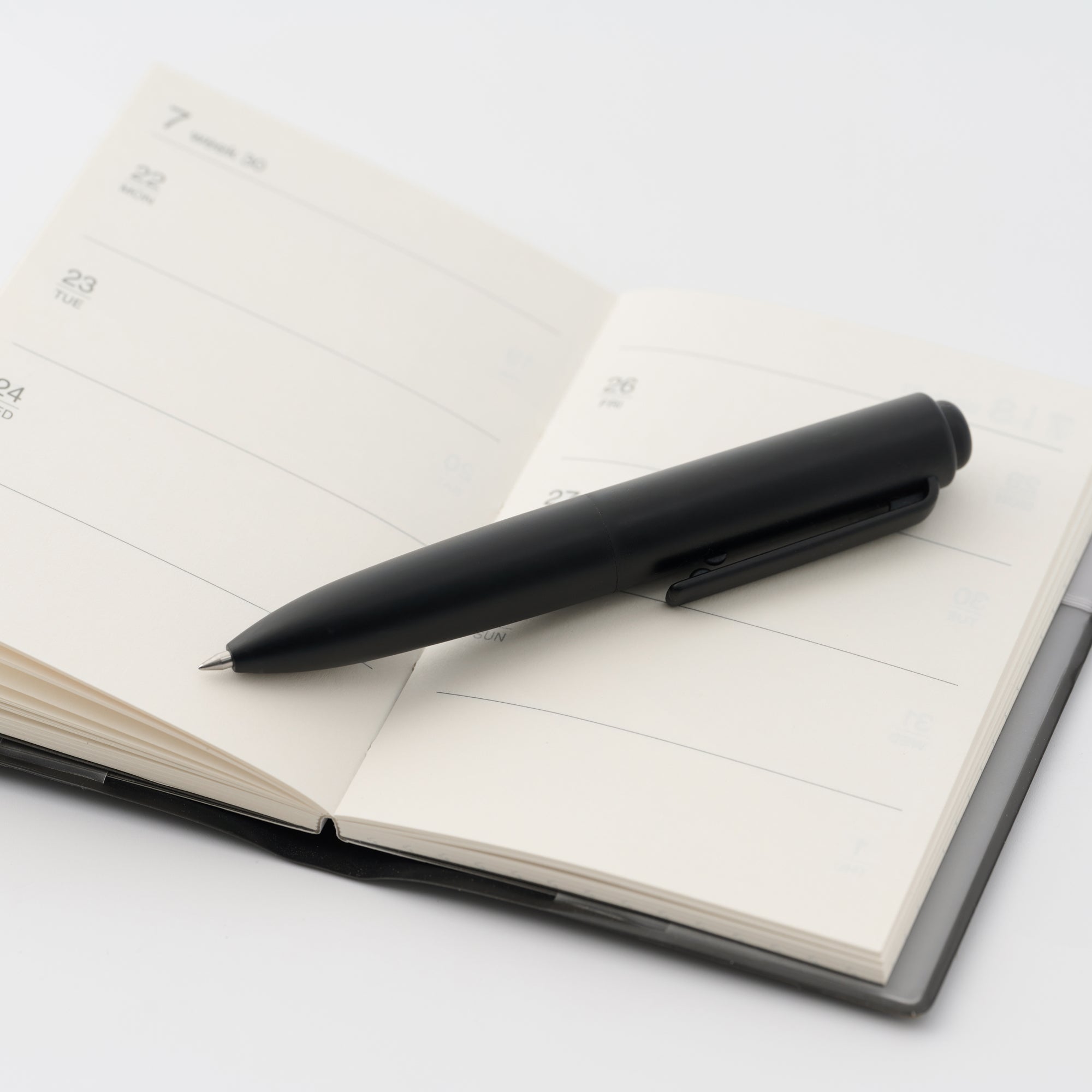 Compact Gel Ink Ballpoint Pen Knock Type 0.5 mm - Black - Image 5