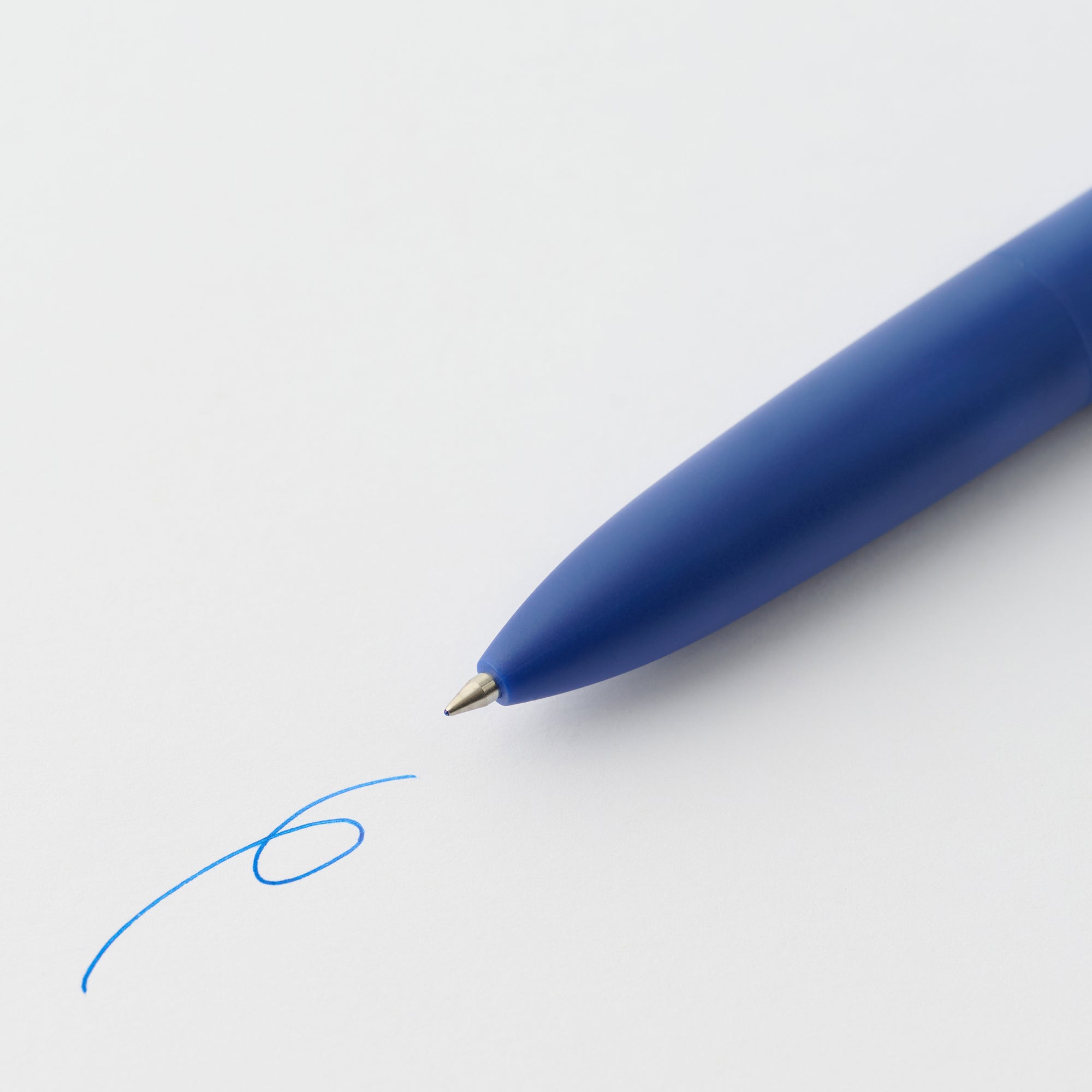 Compact Gel Ink Ballpoint Pen Knock Type 0.5 mm - Blue - Image 2