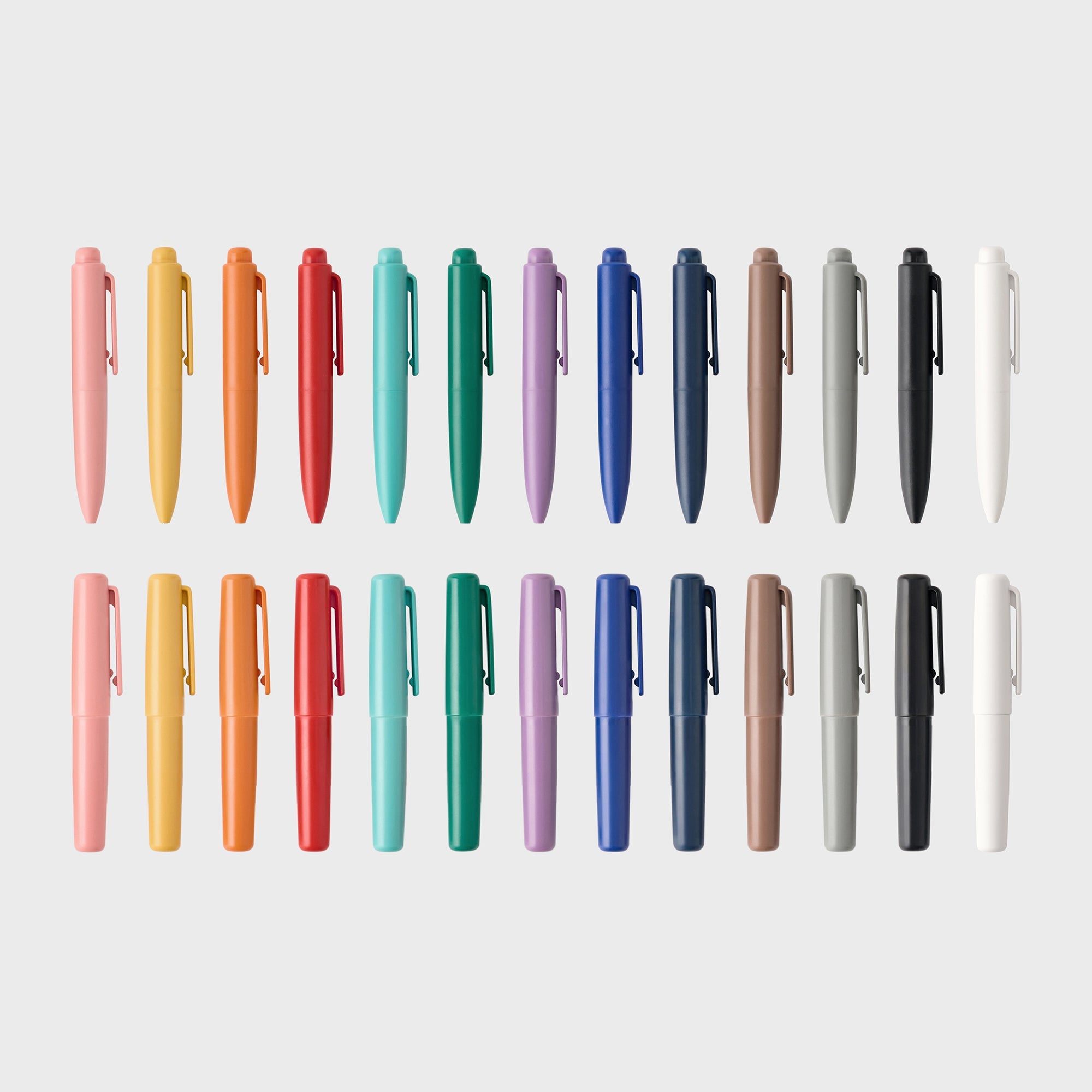 Compact Gel Ink Ballpoint Pen Knock Type 0.5 mm - Green - Image 10