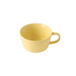 Stoneware Cereal Mug Cup - Light Yellow