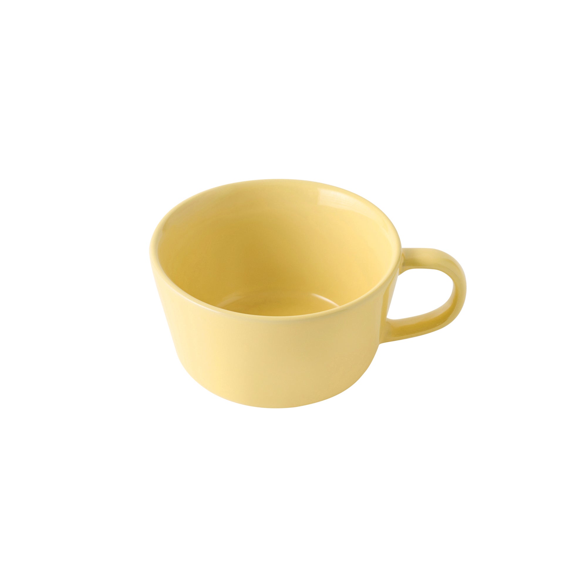 Stoneware Cereal Mug Cup - Light Yellow
