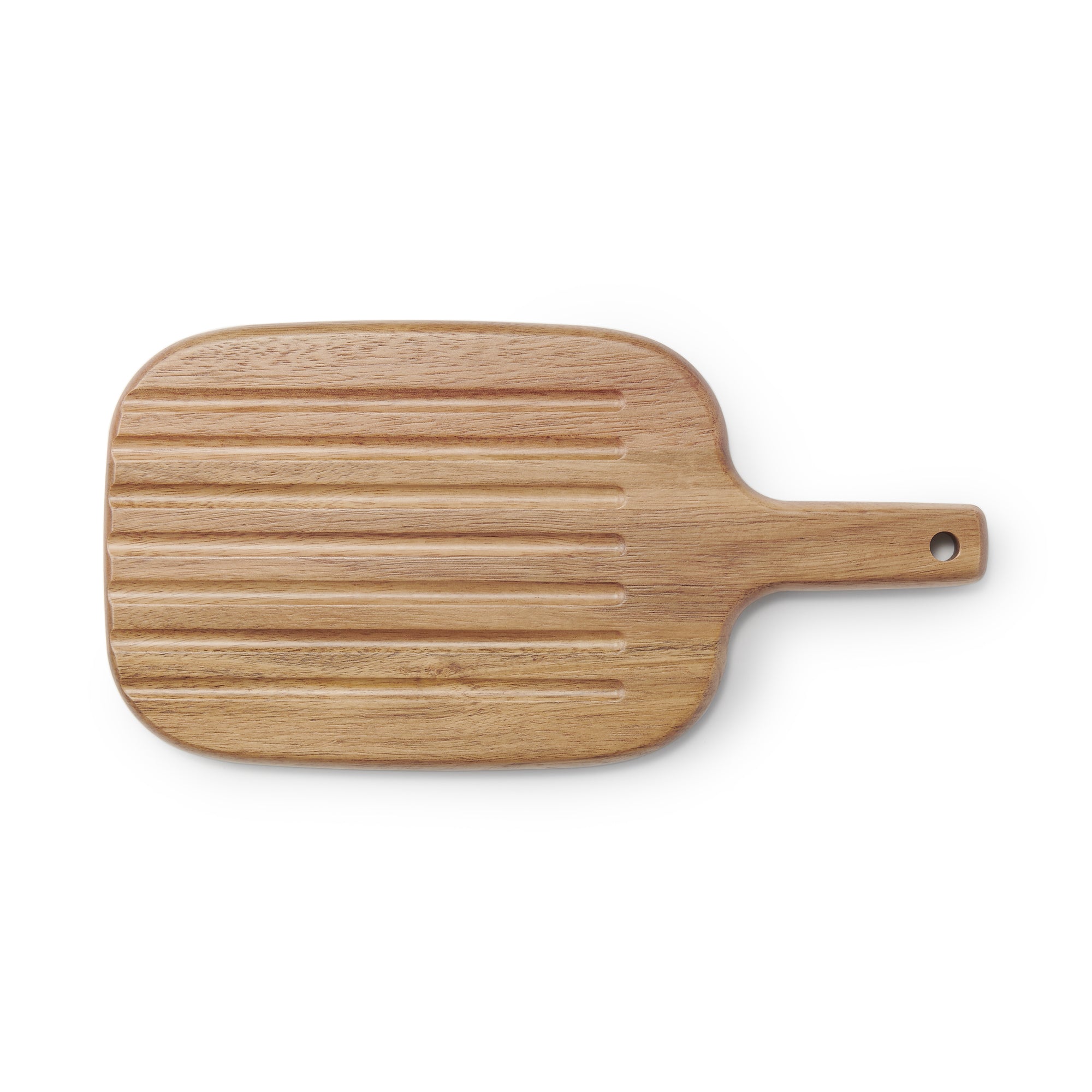 Acacia Double-Sided Cutting Board with Handle - Small