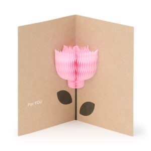 Honeycomb Paper Pop-Up Card - Flower