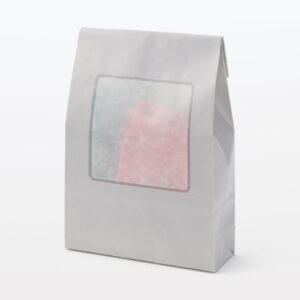 Paper Window Gift Bag with Gusset - Square - Small