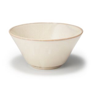 Mino Ware Noodle Bowl - White Glaze 7.4