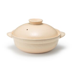 Banko Ware Ceramic Large Pot - Transparent Glaze 2.5 Qt