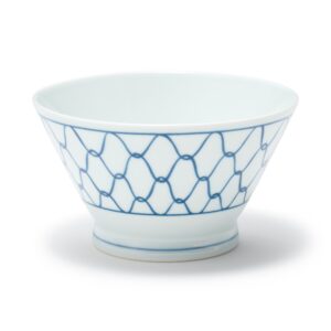Hasami Ware Rice Bowl - Mesh Pattern - Small