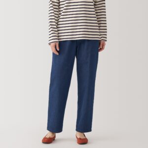 Women's Washed Denim Easy Tapered Pants