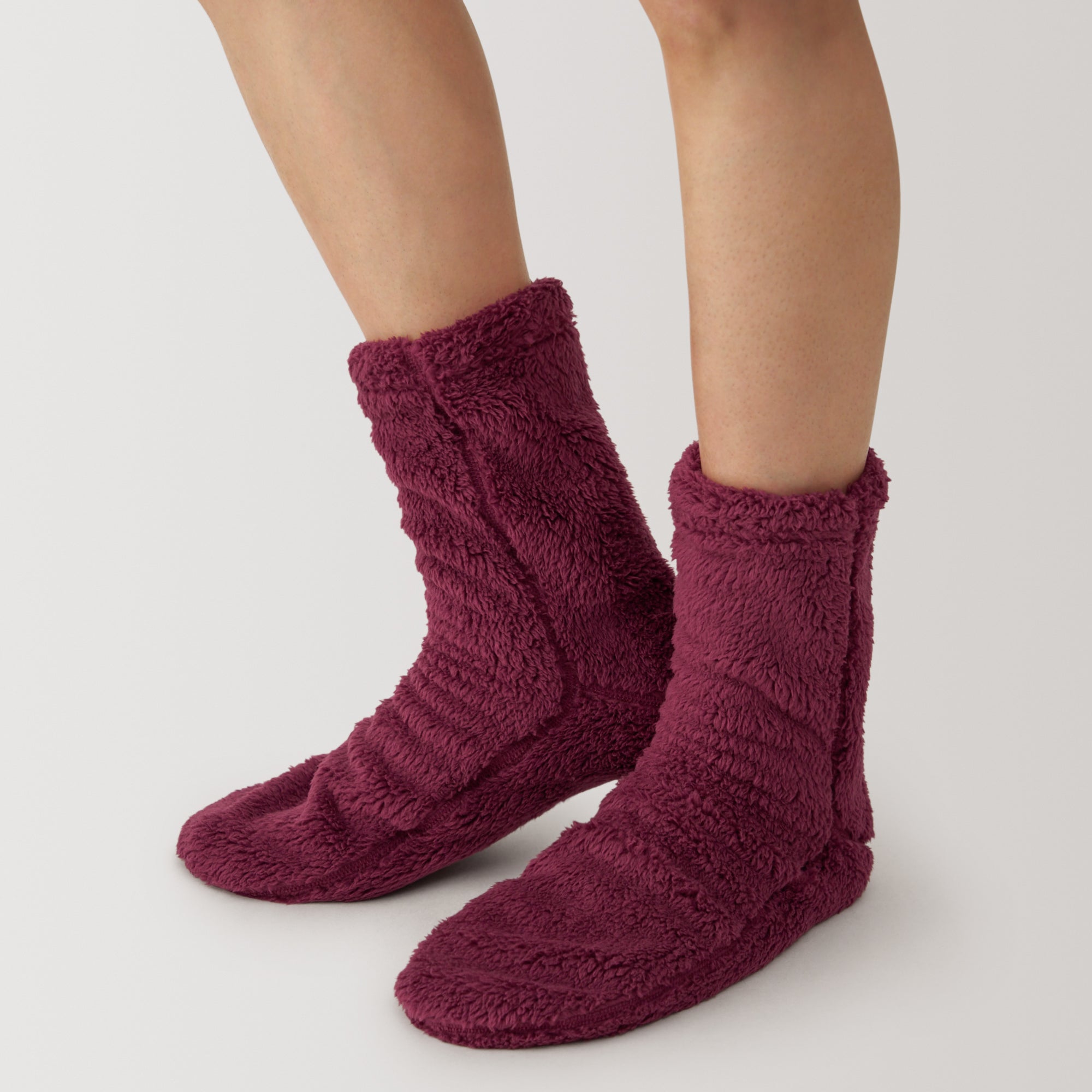 Right Angle Boa Fleece Cozy Socks - Image 3