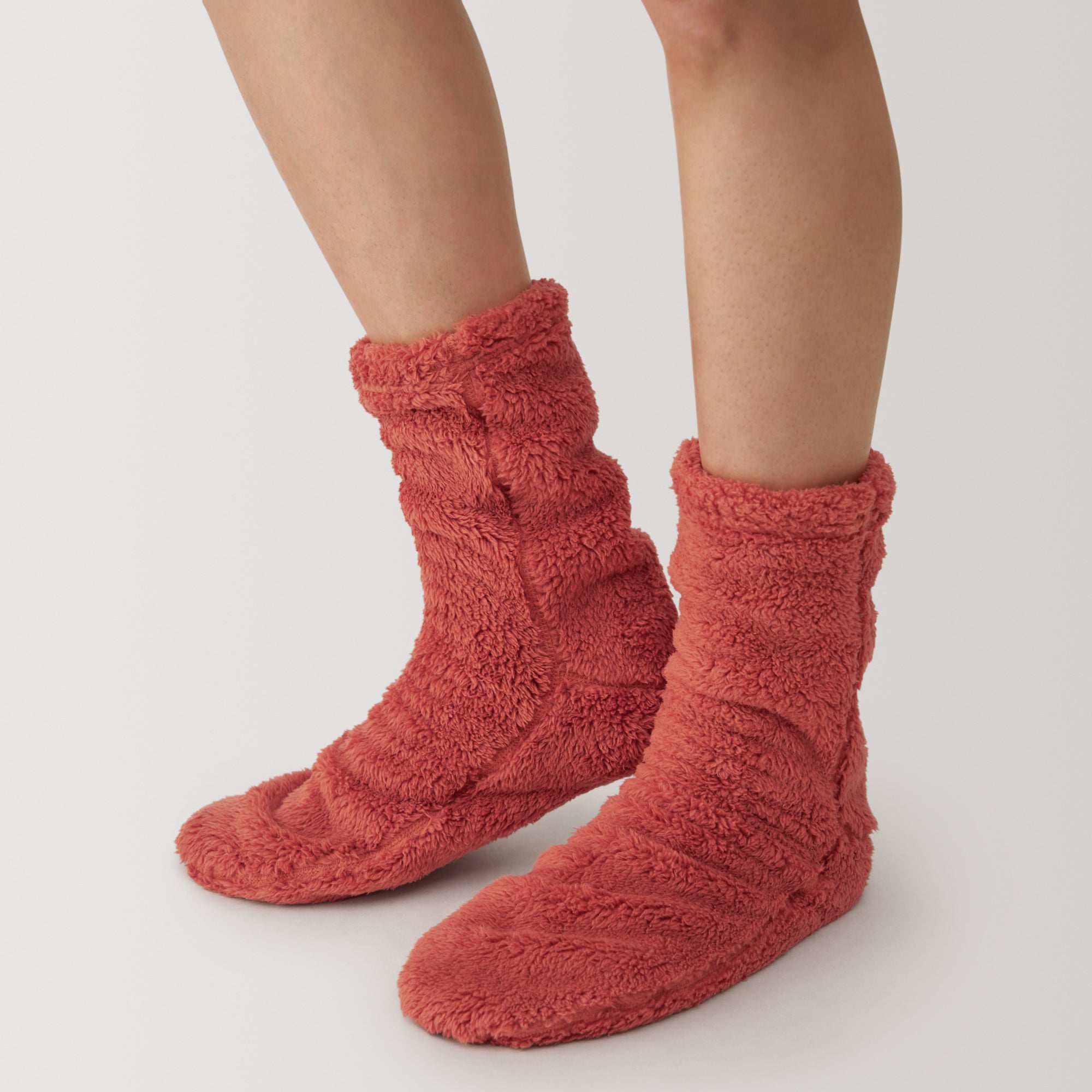 Right Angle Boa Fleece Cozy Socks - Image 5