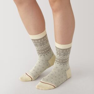 Right Angle Warm Pattern Socks