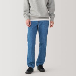 Men's Kapok Blend Straight Denim Trousers