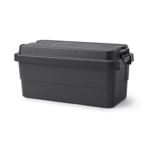 Heavy Duty Polypropylene Storage Box - Dark Gray - Extra Large 18.5 gal