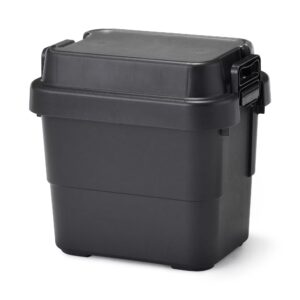 Heavy Duty Polypropylene Storage Box - Dark Gray - Mini 5.8 gal
