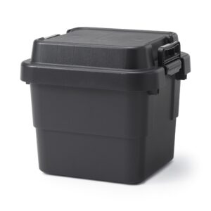 Heavy Duty Polypropylene Storage Box - Dark Gray - Small 7.9 gal