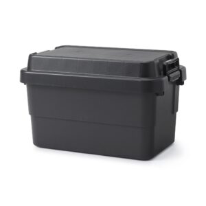 Heavy Duty Polypropylene Storage Box - Dark Gray - Large 13.2 gal