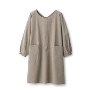 Easy Fit Long Sleeve Apron - Dark Beige