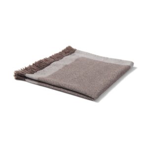 Indian Cotton Multipurpose Cloth with Fringes - Brown
