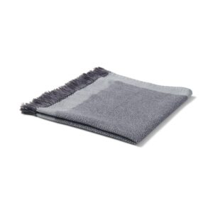 Indian Cotton Multipurpose Cloth with Fringes - Charcoal Gray