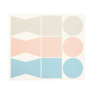 Writable Gift Stickers - Gray/Blue/Pink