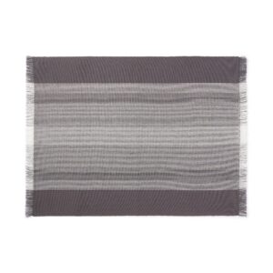Indian Cotton Rib Placemat - Charcoal Grey