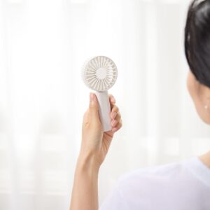 Rechargeable Compact Handheld Fan - White
