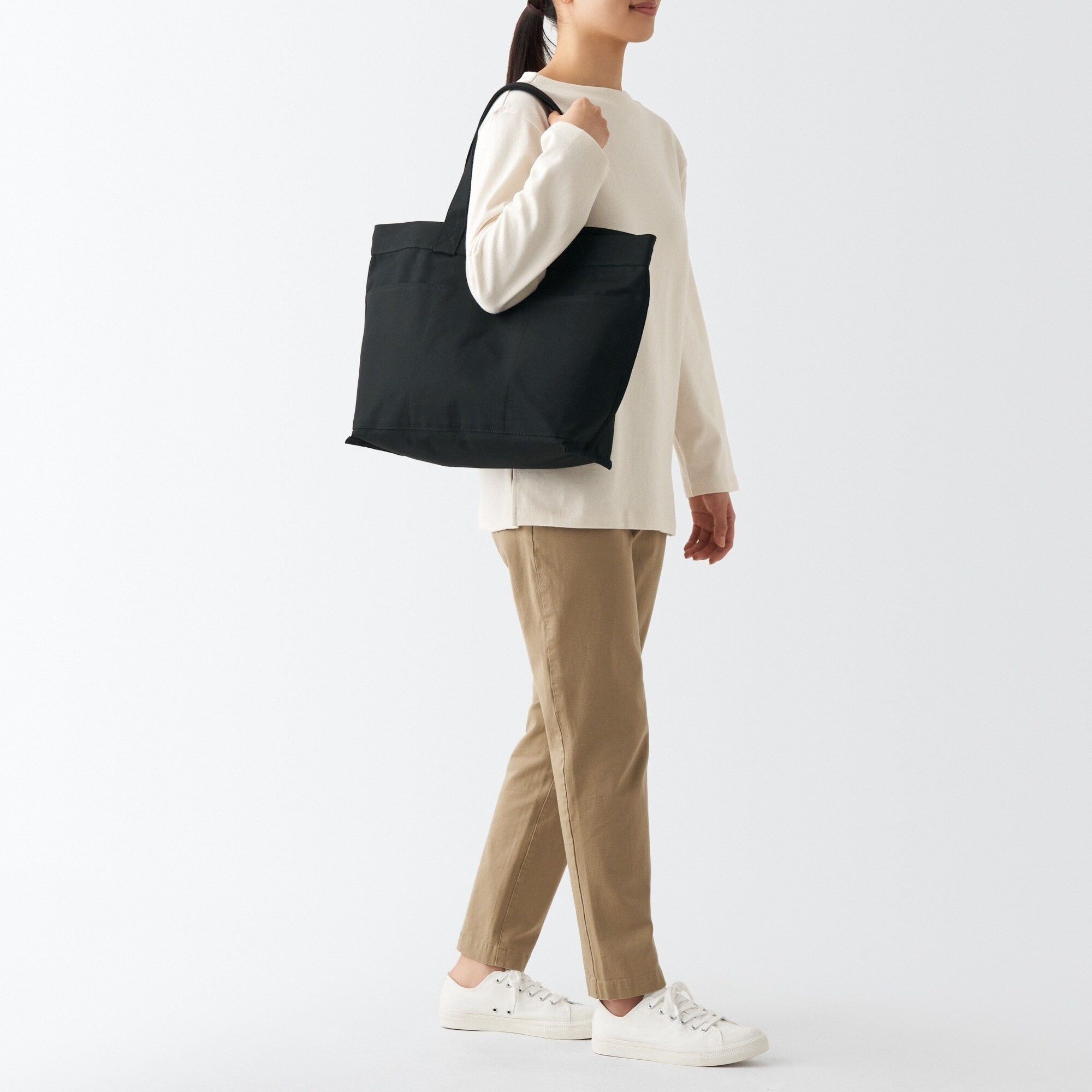 Canvas Wide Tote Bag