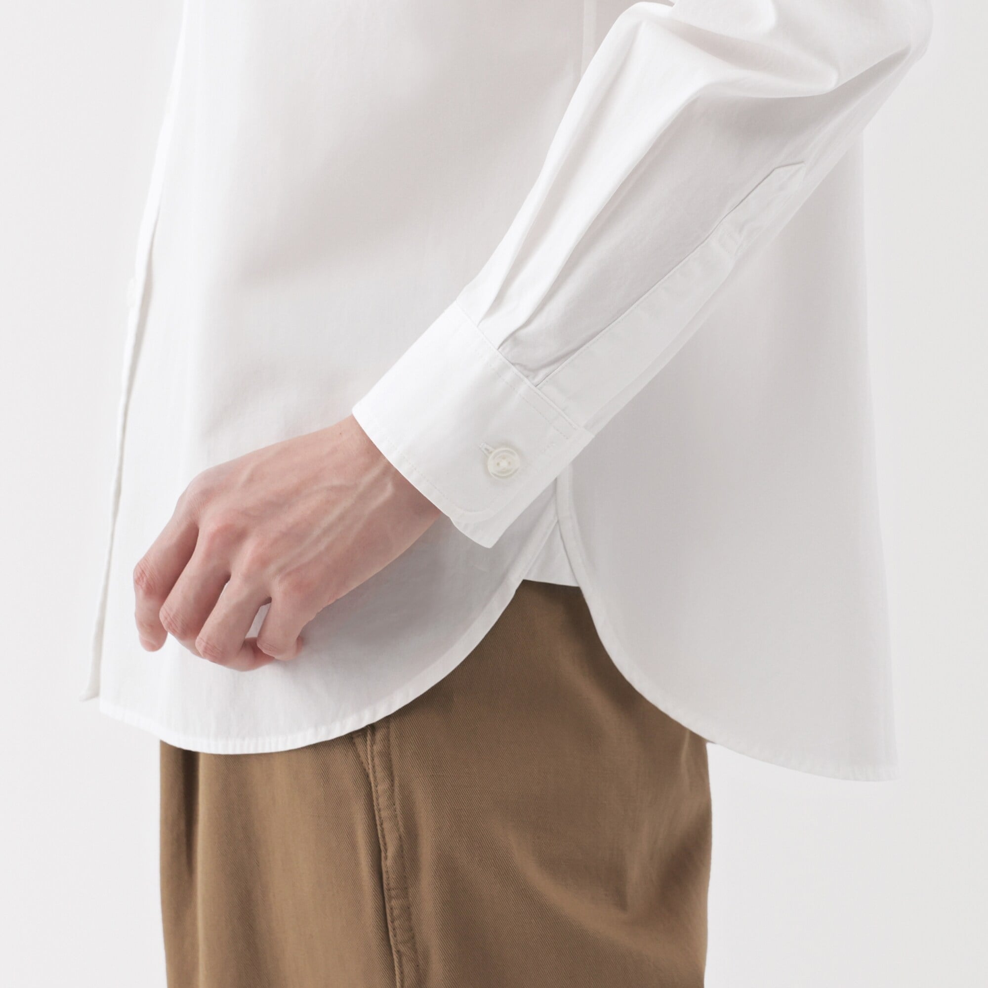 Women's Washed Broadcloth Regular Collar Long Sleeve Shirt - Image 8