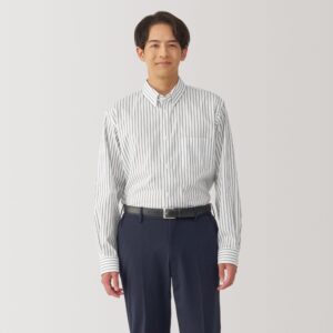 Men's Non-Iron Button Down Striped Shirt