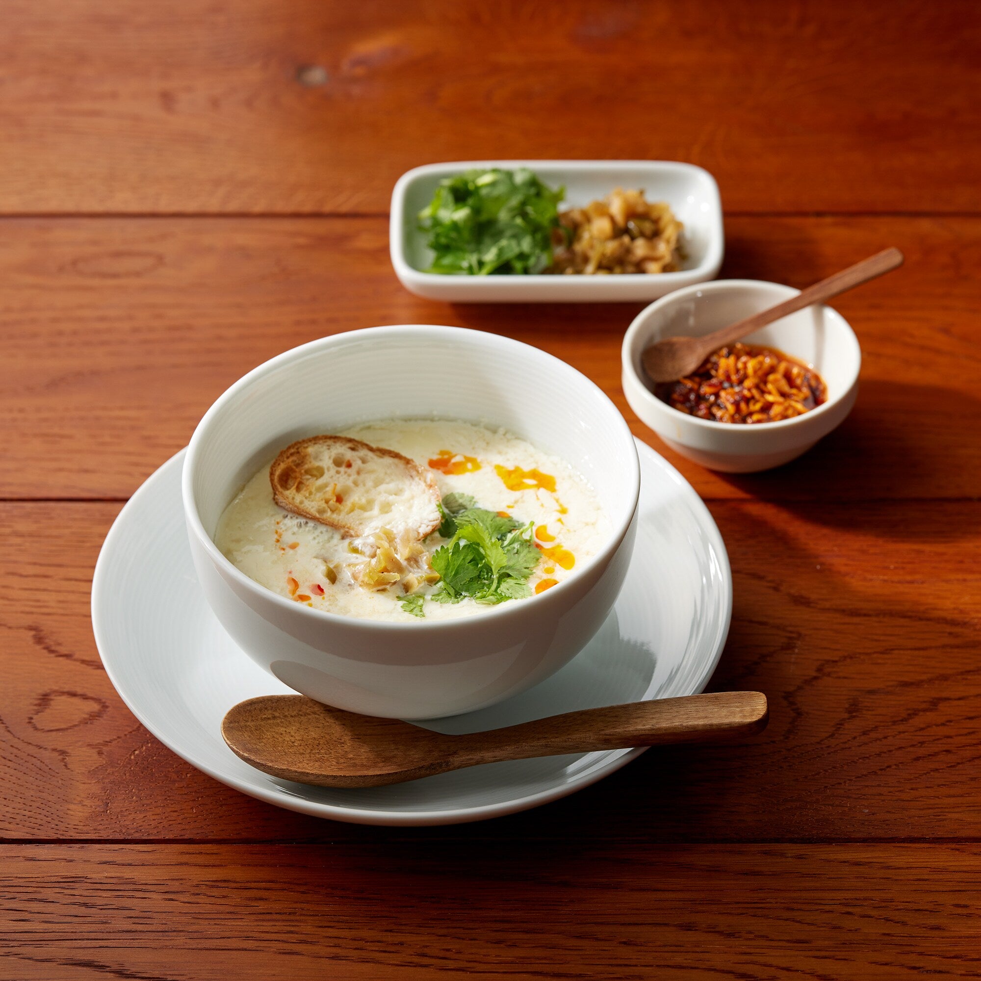 Acacia Soup Spoon with Oil Finish - Image 2