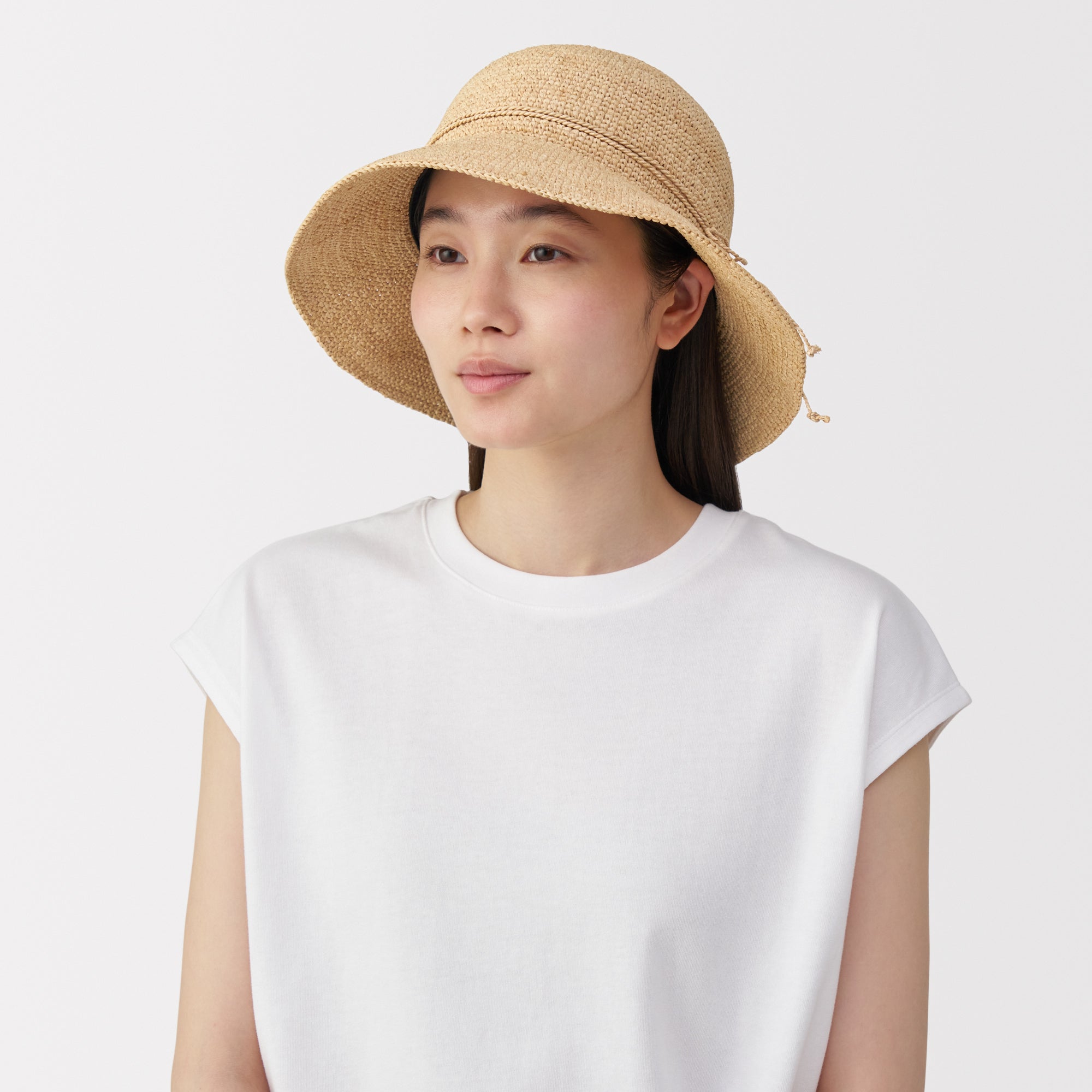 Raffia Foldable Capeline Hat