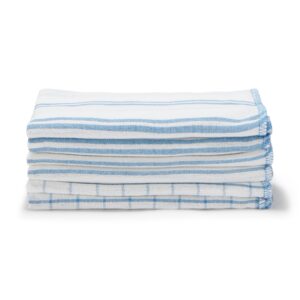 Indian Cotton Kitchen Cloths - Blue (6 Pack)