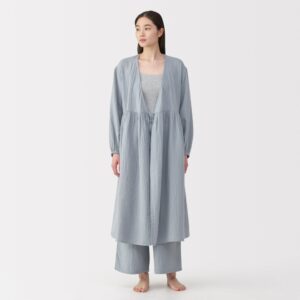 Crepe Gauze Long Cardigan
