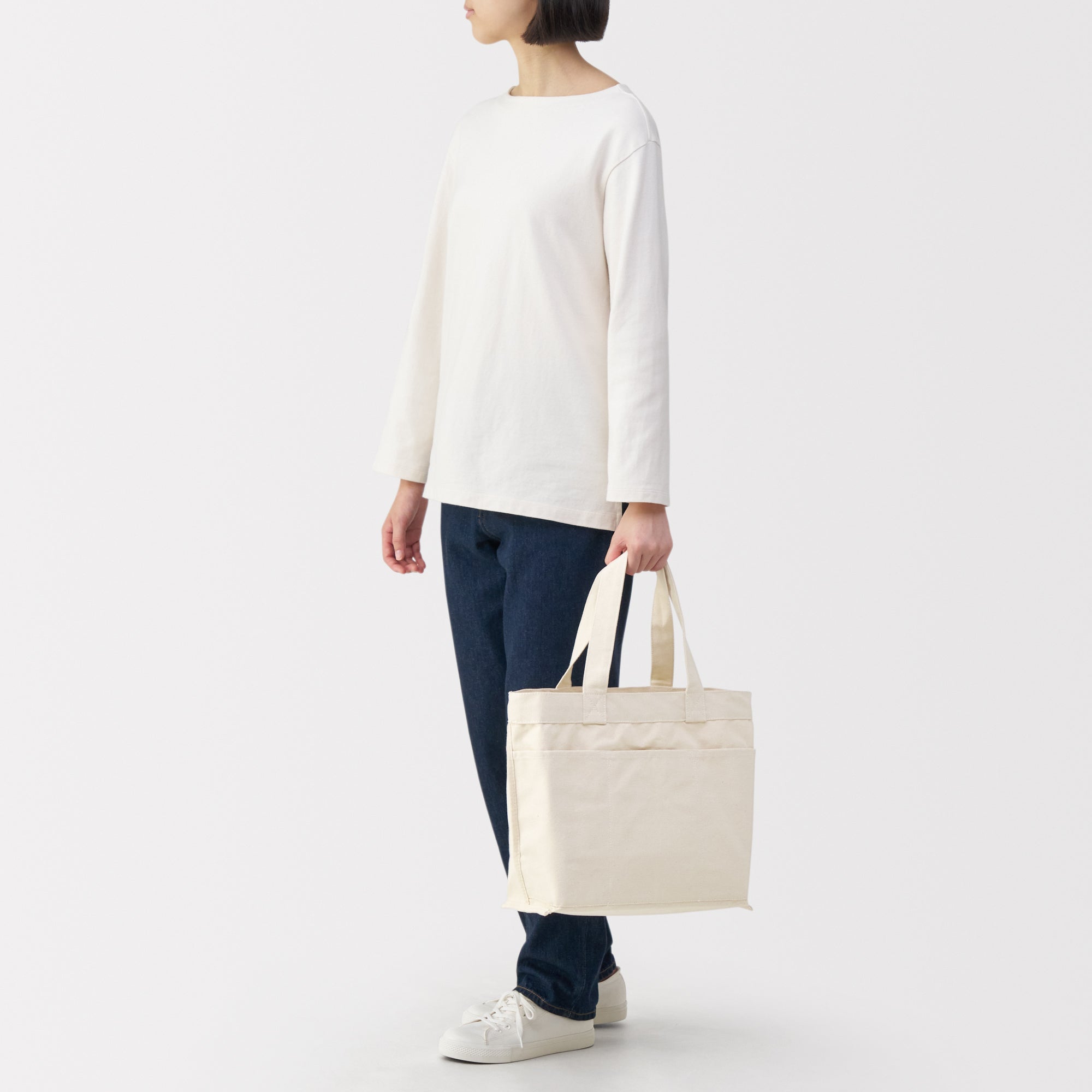 Canvas Wide Tote Bag