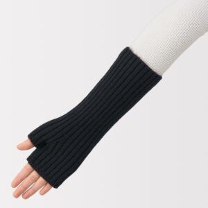 Merino Wool Ribbed Arm Warmers