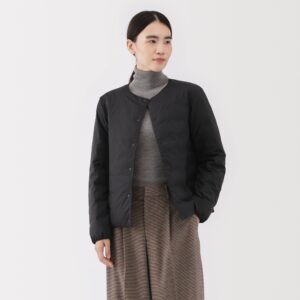 Lightweight Down Collarless Jacket
