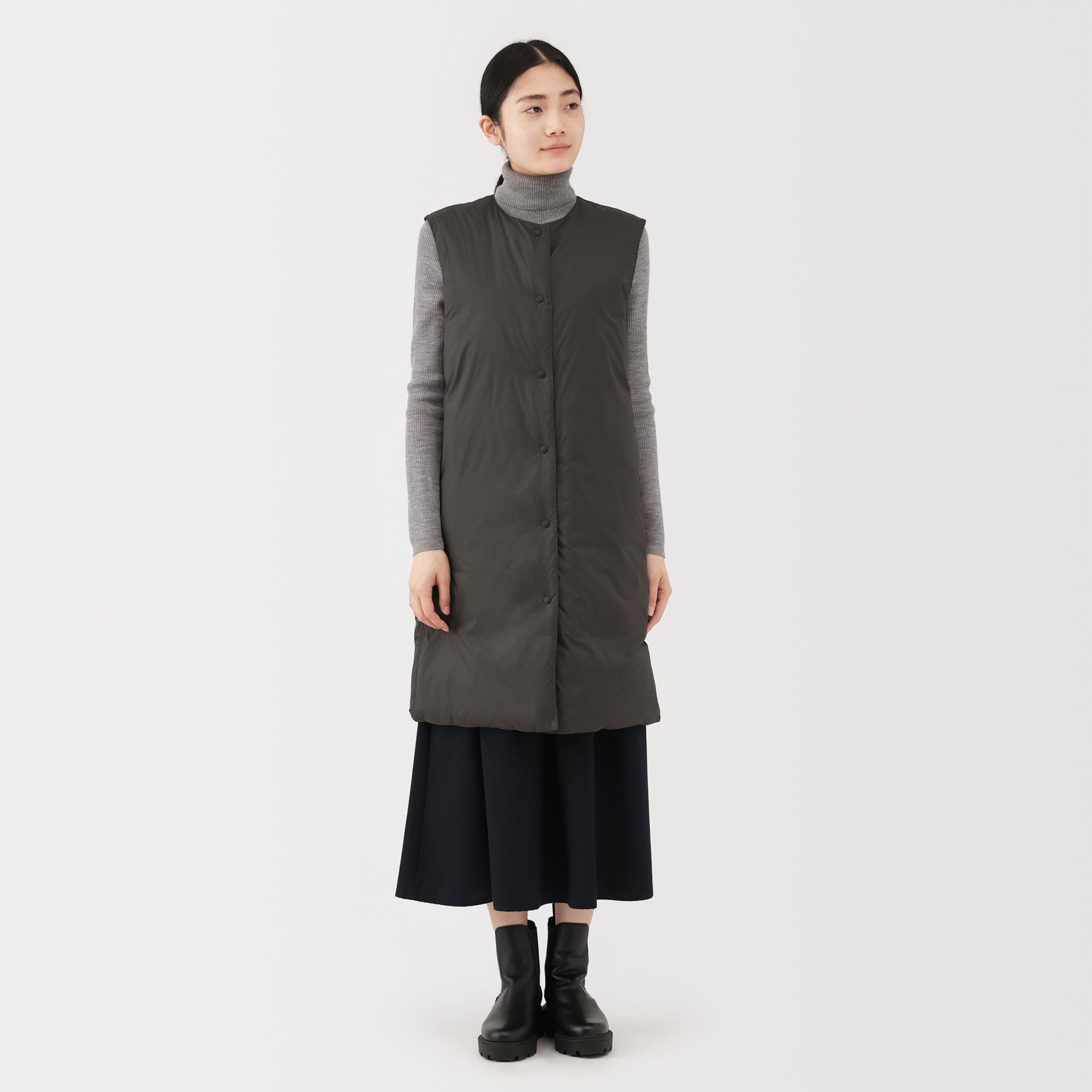 Lightweight Down Long Vest - Image 26