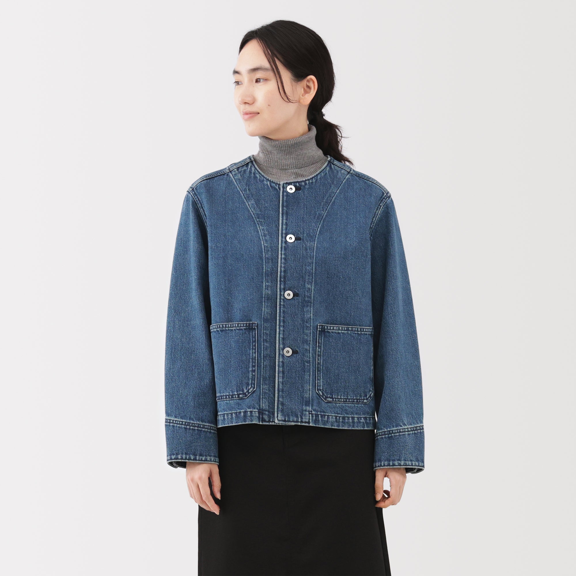 Kapok Blend Denim Jacket